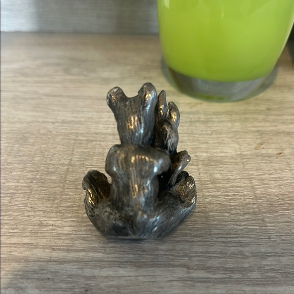 Carol Henry Vintage Navajo Bear & Rabbit Silver Figurine - Picture 3 of 3